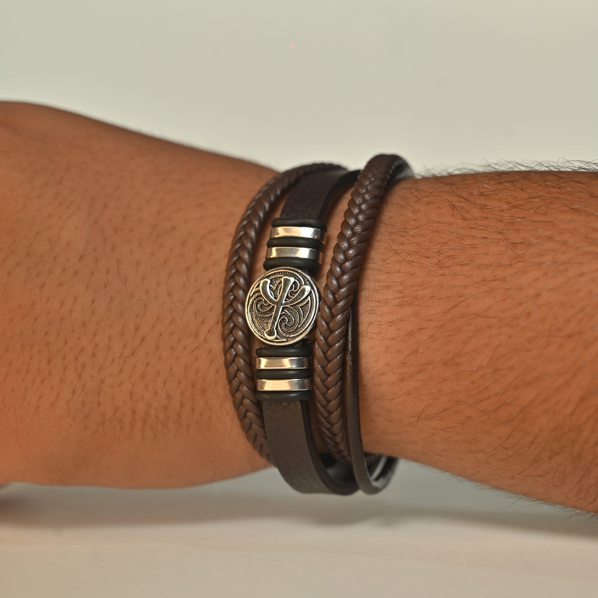 Retro Cactus Leather Bracelet