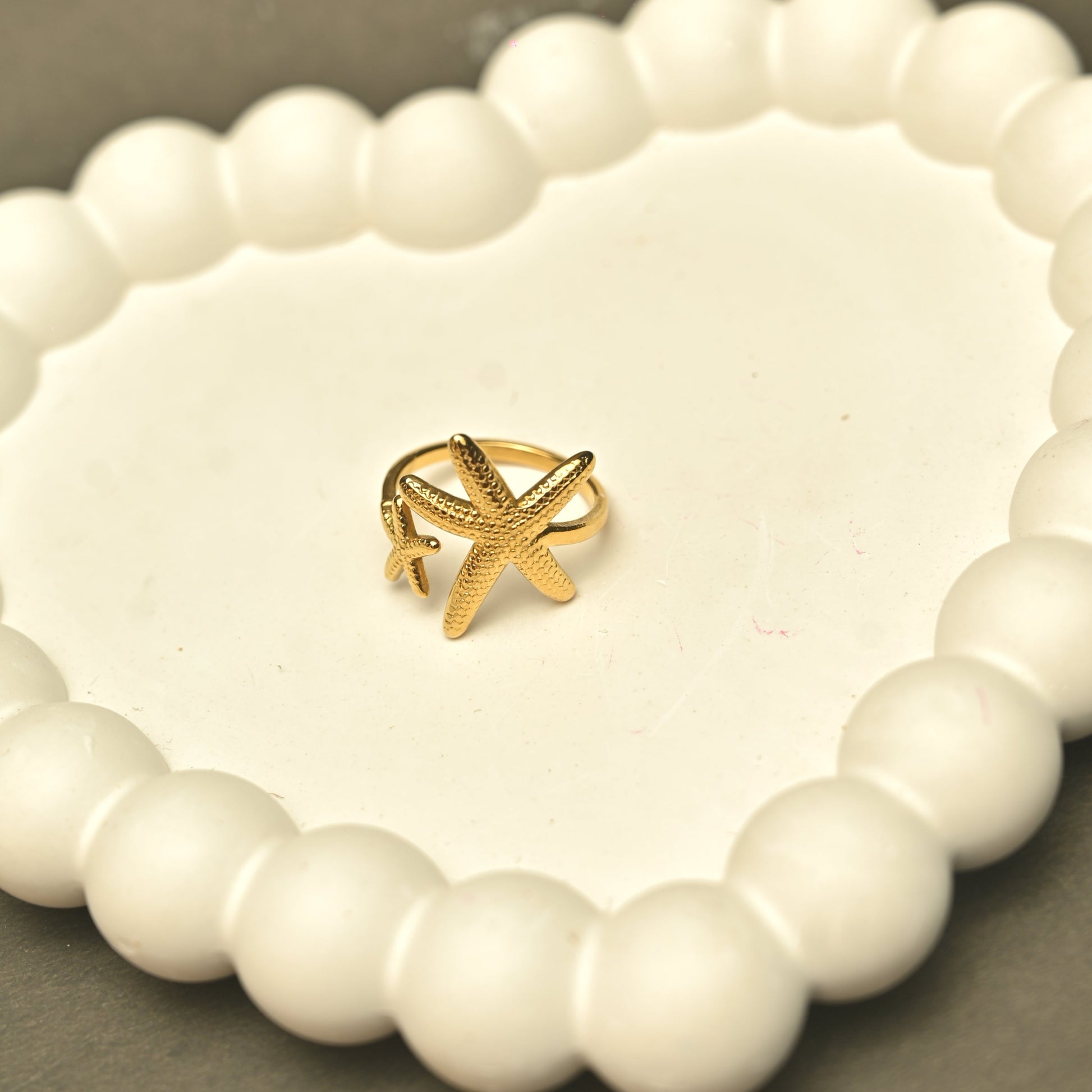 Starfish Elegance Open Ring