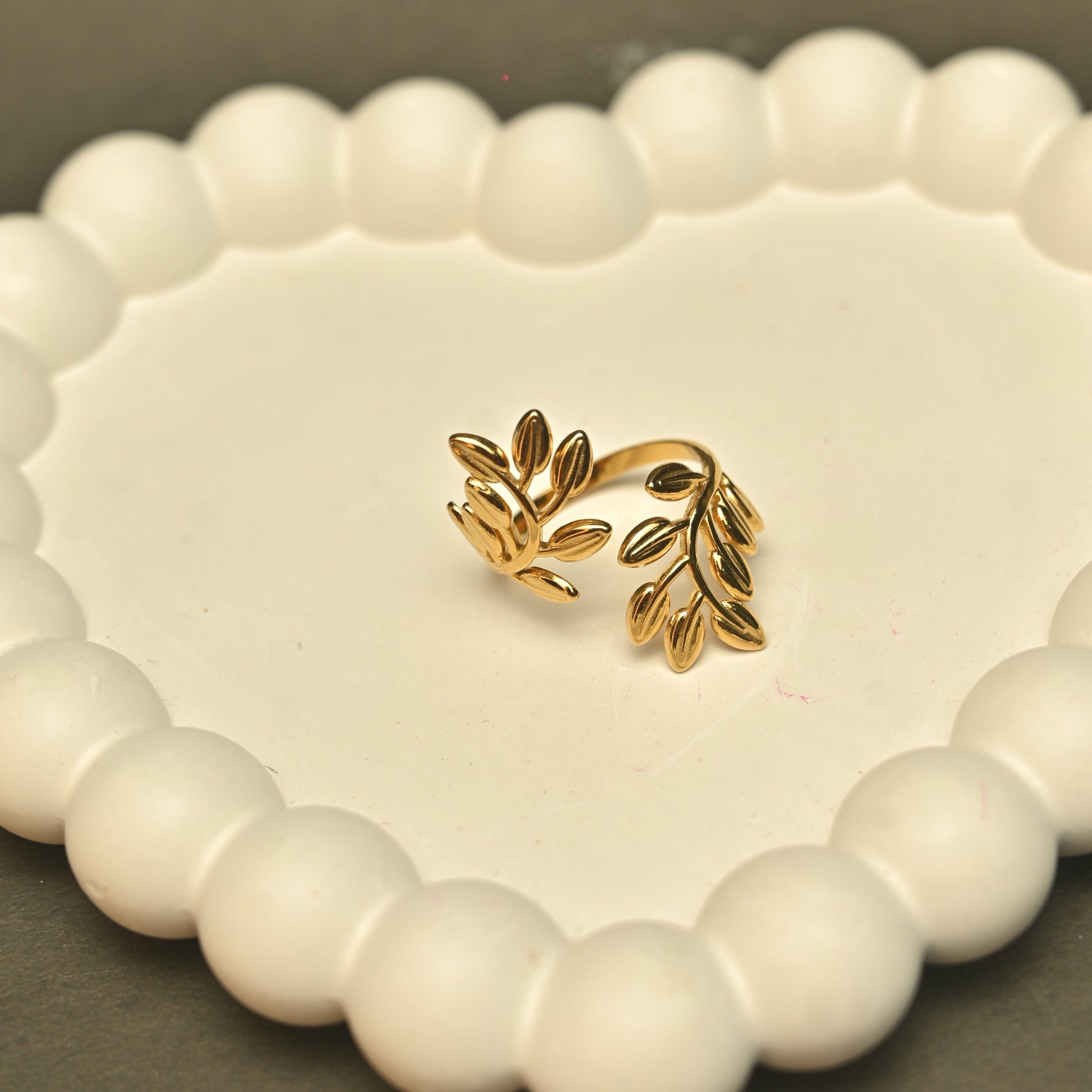 Gold Plated Geometric Open Ring