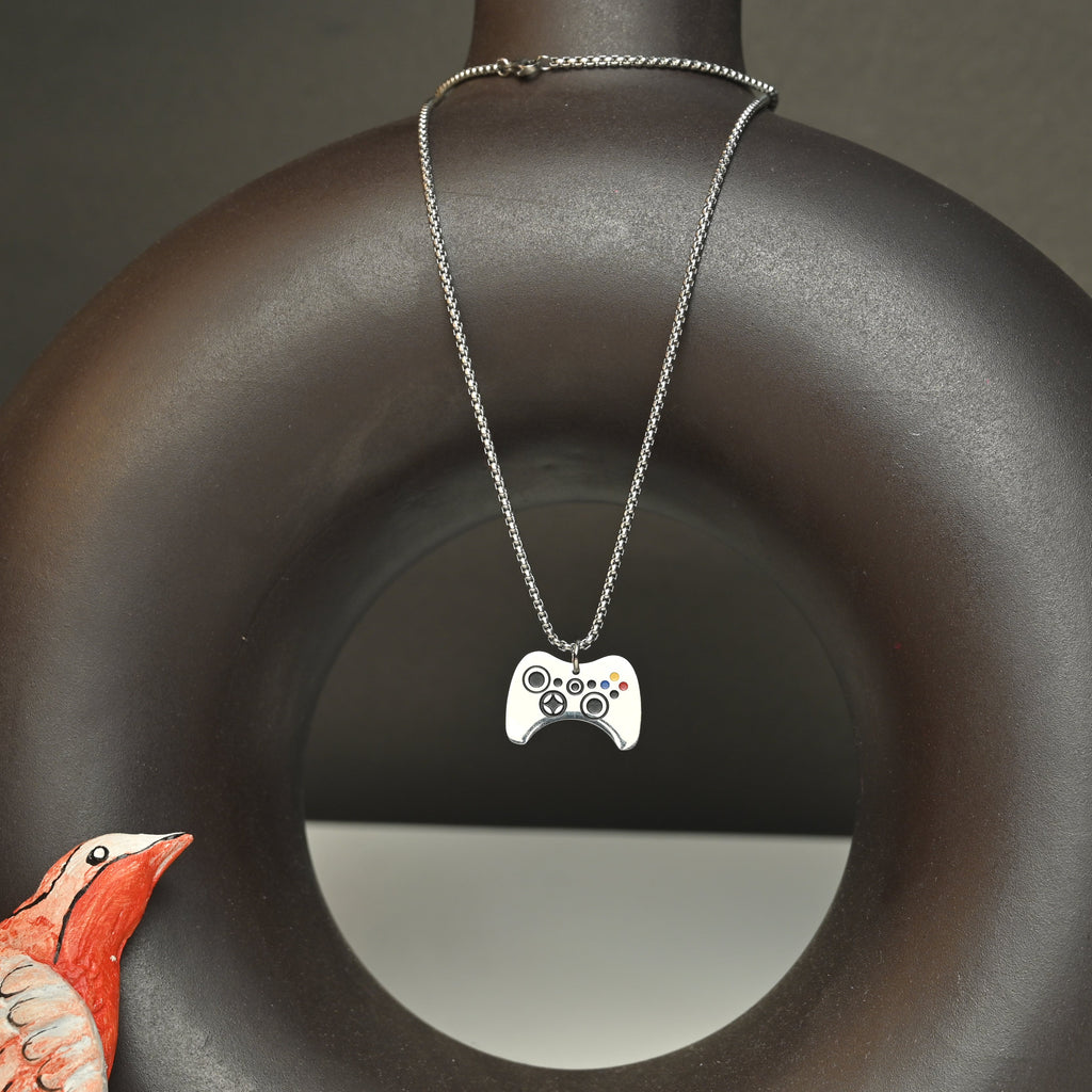 Fashion Gamepad 201 Stainless Steel Enamel Unisex Pendant Necklace