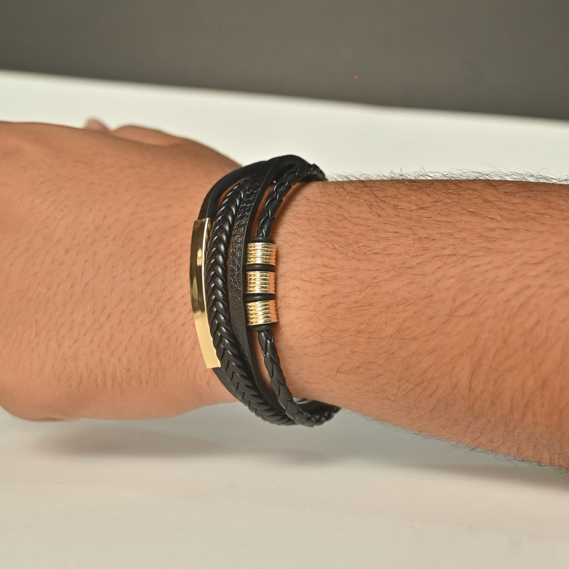 PU Leather Braid Unisex Bracelet