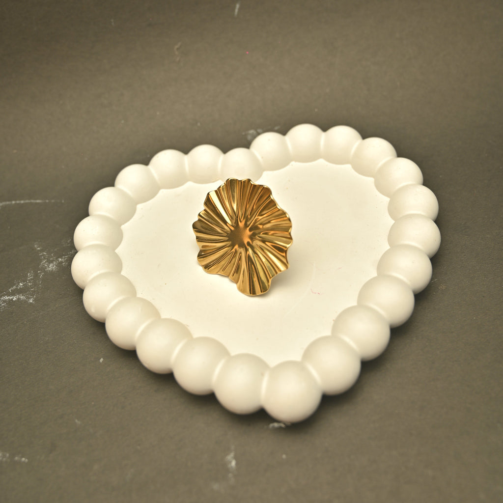 Gold Statement Flower Ring