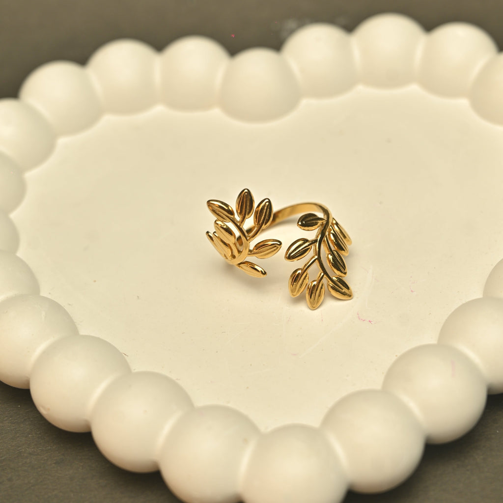 Gold Plated Geometric Open Ring