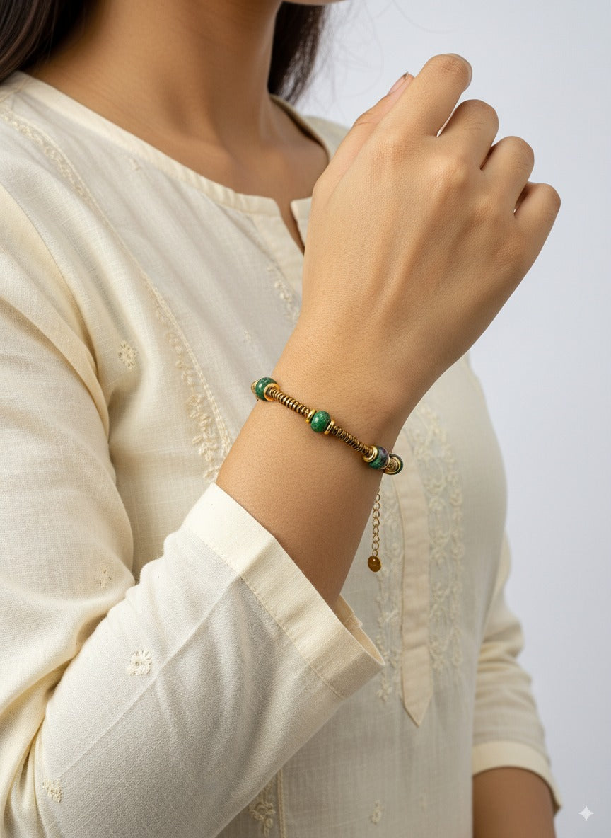 Classic Gold-Plated Stainless Steel Bracelet