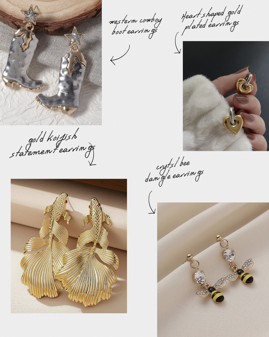 Chunky Statement Earrings Combo – Bold Looks for Trendsetters