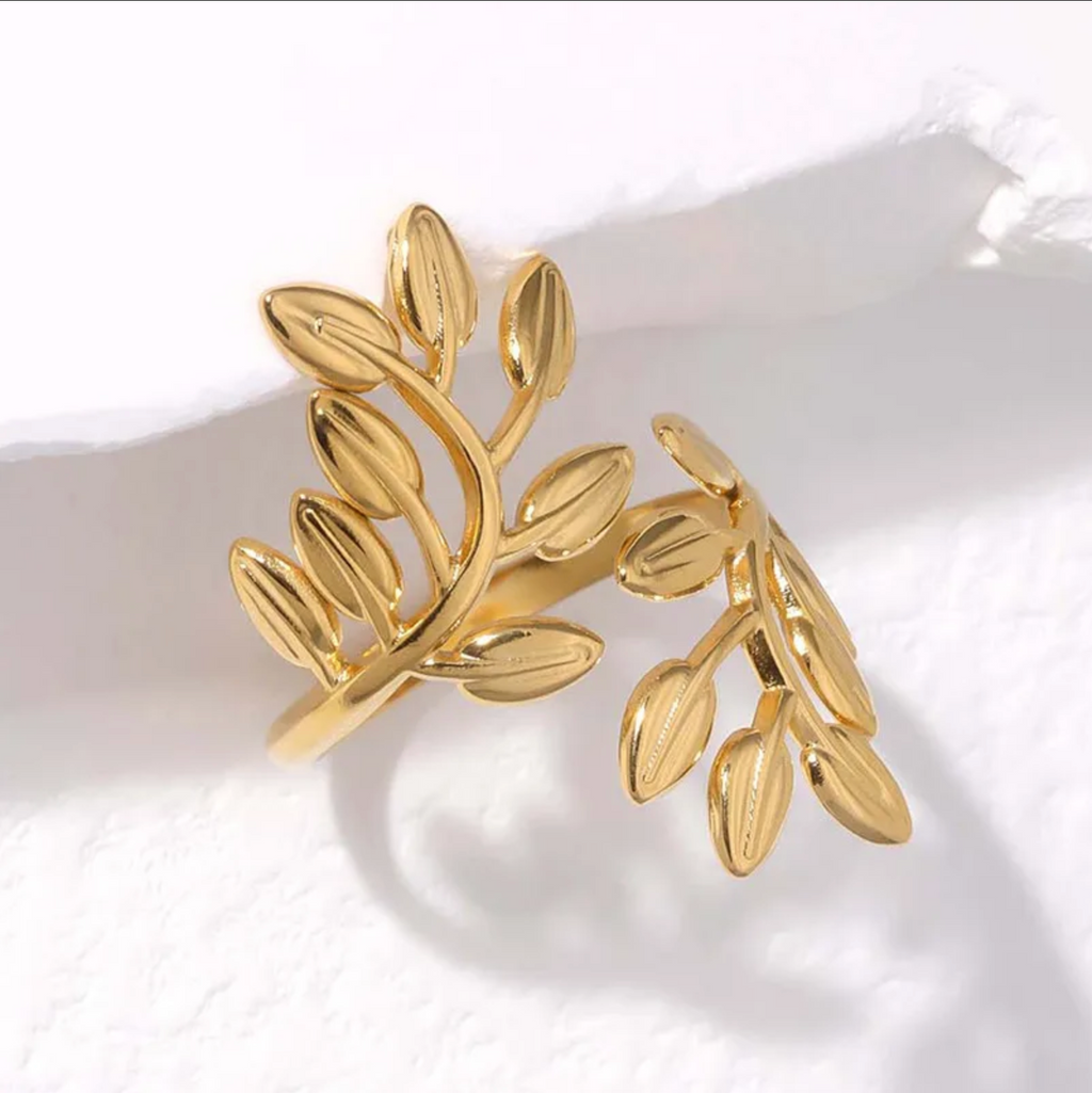 Gold Plated Geometric Open Ring