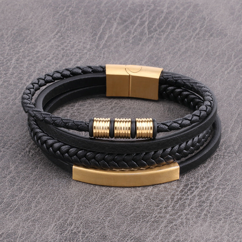 PU Leather Braid Unisex Bracelet