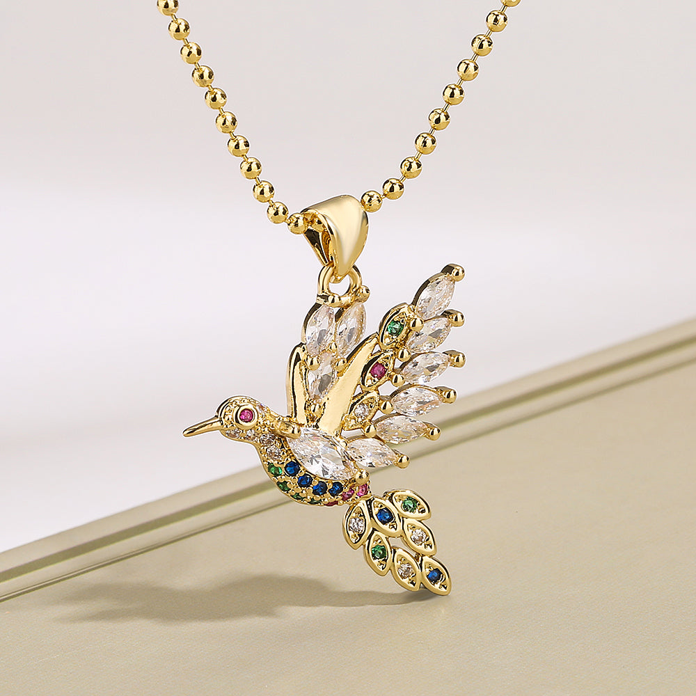 Elegant Glam Luxurious Bird Pendant